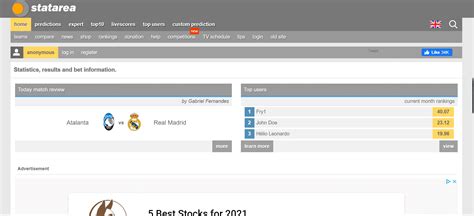 statarea expert top 10|SoccerVista, Statarea, Victor predicts and 10 more Sites that .